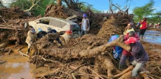 Dozens dead after dam bursts amid torrential rain in Kenya